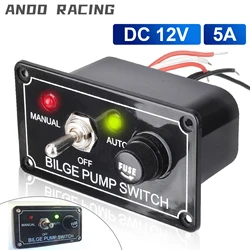 High Quality 3 Positions Pump Switch Panel Marine DC 12V With Fuse LED for Yacht Camper Truck Boat RV