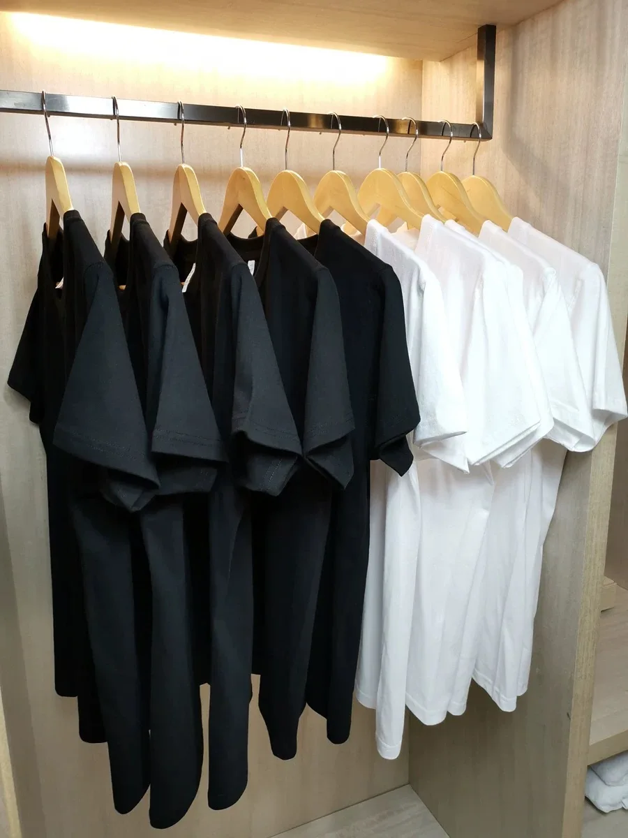 

Летние мужские и женские хлопковые футболки, однотонные, без принта, с круглым вырезом, с коротким рукавом, парные, белые, топы, одежда