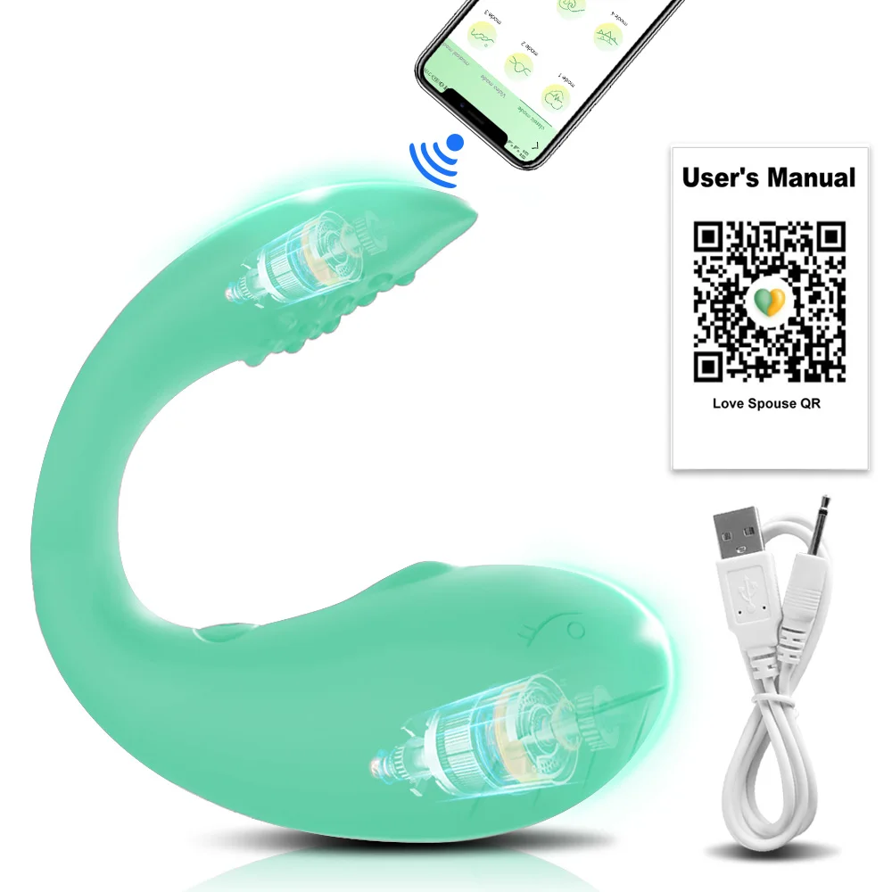 Vibrateur lapin bluetooth sans fil stimulateur clitoridien_voghion.com