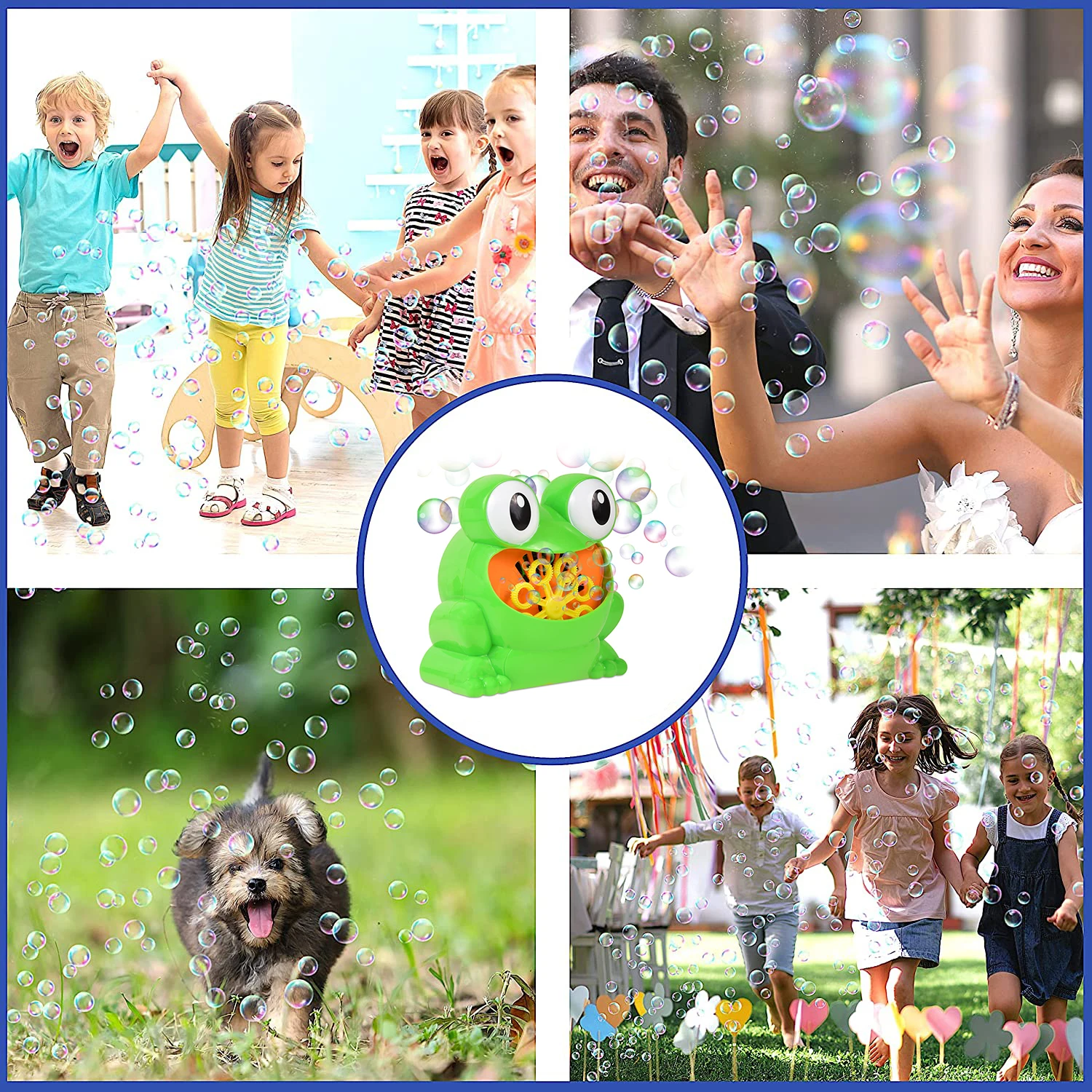 Bubble Machine Automatic Bubble Blower Automatic Bubble Blower for Kids for Indoor Outdoor Birthday Party Garden Game