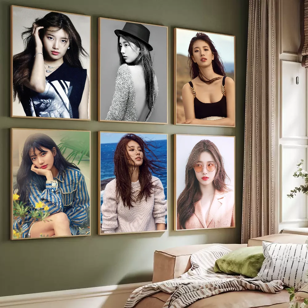 Korea Bae Suzy Poster Prints Artwork festival Bedroom Club living room Home Deco