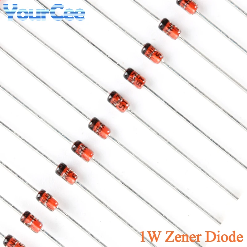 50pcs 1W Zener Diode1N4758A 1N4756A 1N4752A 1N4751A 1N4749A 1N4747A 1N4746A 1N4745A 1N4744A 1N4743A 1N4742A 1N4741A DO-41