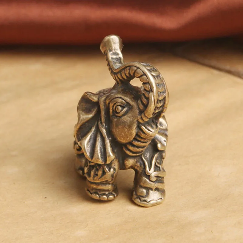 النحاس الفيل تمثال تمثال صغير منزل الحلي تماثيل صغيرة الحيوانات الحرف اليدوية