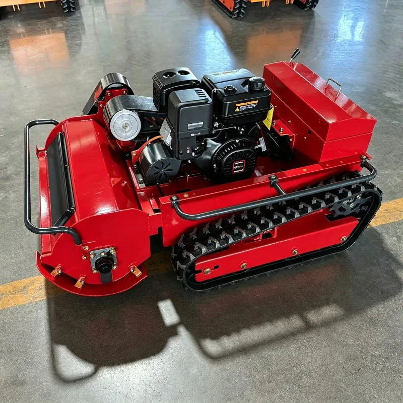 Big Power Diesel Engine Robot Grass Cutter Cutting Width 80cm 100cm 120cm Remote Control Crawler Lawn Mower Flail Mower