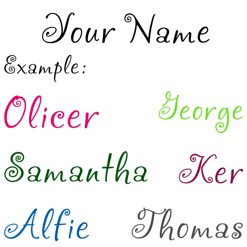 Custom Self Adhesive Stickers Personalised  Lettering Letters Name Laptop/Shop/ Door /Boys Girls Childrens Window Home Decor
