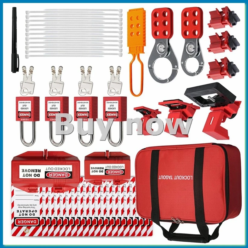

Комплект блокировки Tagout, комплект электроблокировки Tagout, 4-х клавишные различные предохранительные замки Loto, засовы, блокировка вилки, зажим-A75P