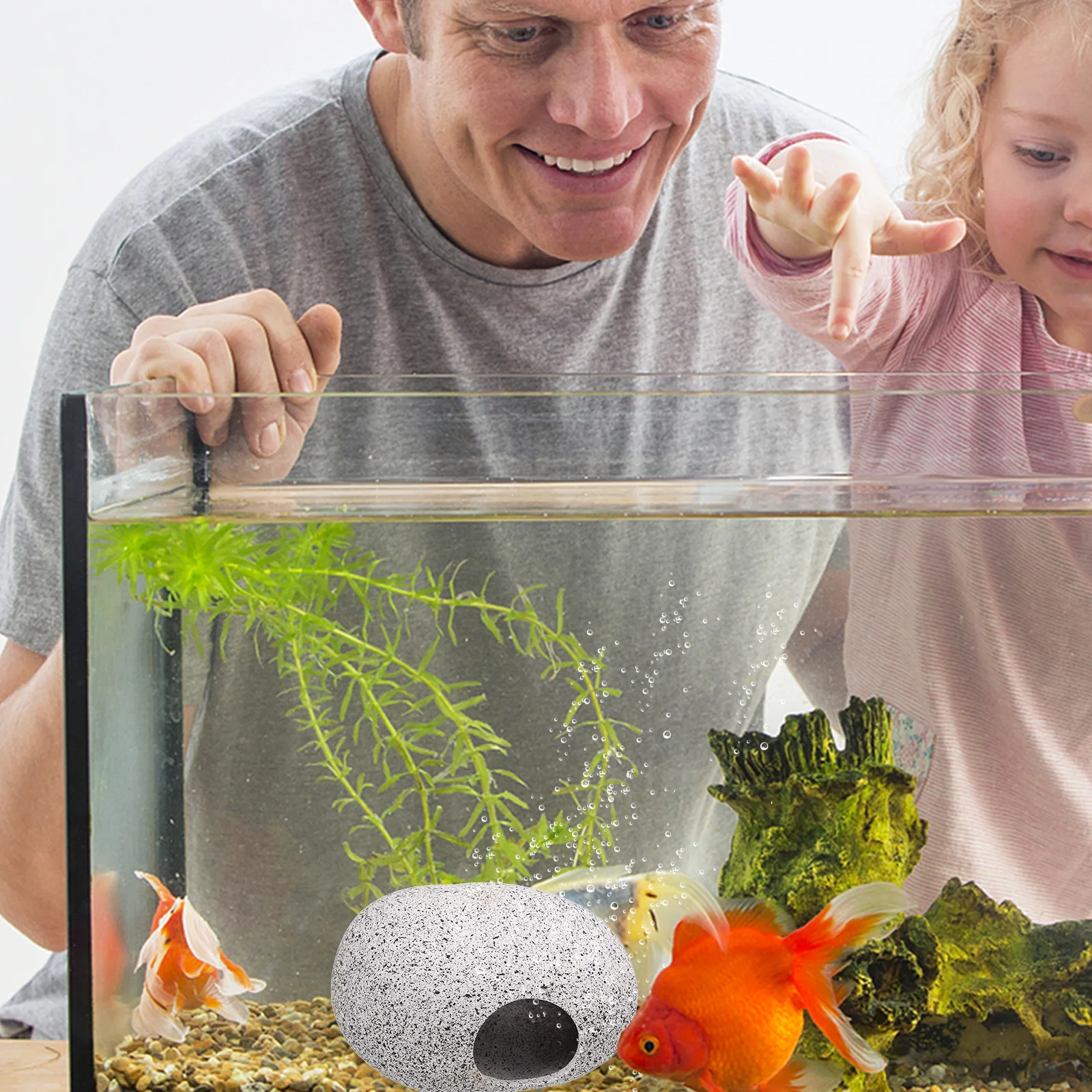 

Aquarium Fish Tank Accessories Ceramic Hideaway Corner for Shrimp and Betta Fish Breeding Nest Natural Stone Decor for Aquatic