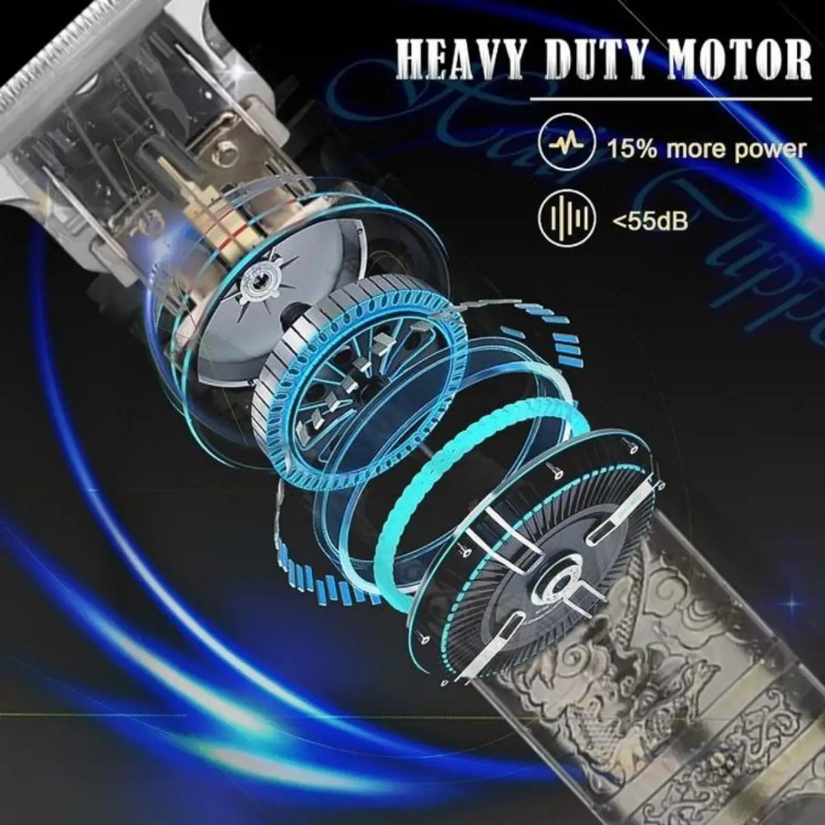 Cortadora de pelo eléctrica LCD para hombres, cabezal de afeitado con aceite, empujador, escultura, afeitadora, cortadora de pelo recargable, juego de peluquería, regalos