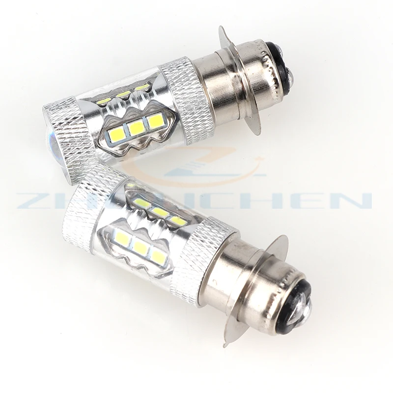 Motorcycle 2PCS 80W Super LED Headlights Bulbs For YAMAHA ATV YFM350 400 450 660 700 Raptor Blaster 200 Banshee 350 Grizzly