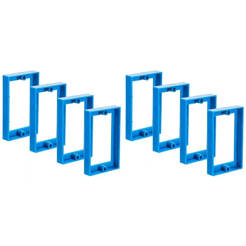 GTBL 8Pcs 1/2Inch Single Gang Outlet Box Extender,Electrical Outlet Extender Receptacle Extender Outlet Extension Box Blue