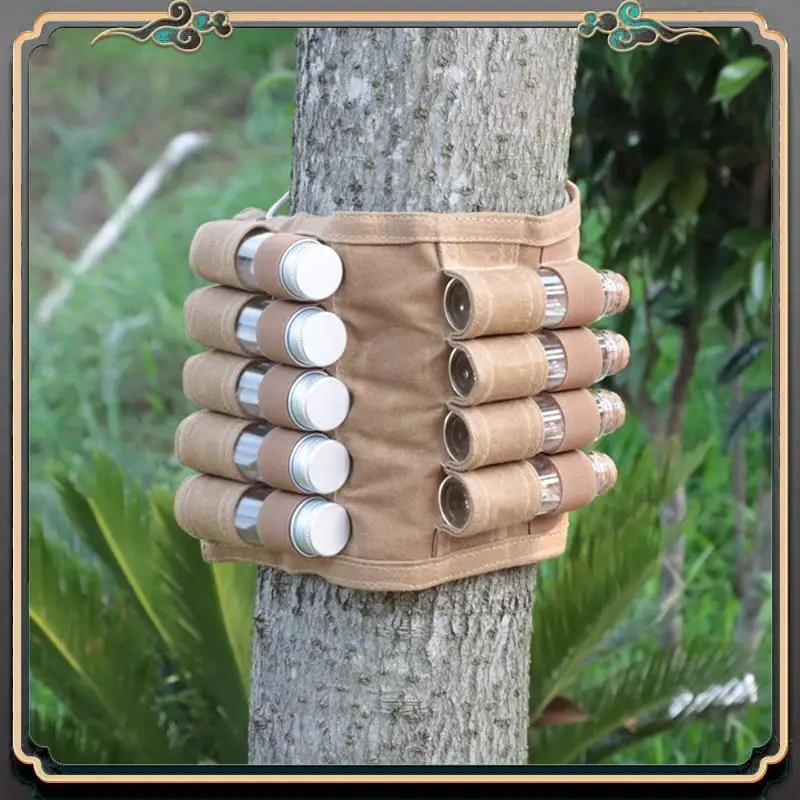 

Outdoor Camping Spice Bottle Storage Bag Free Glass Spice Bottle Storage Bag Easy To Use