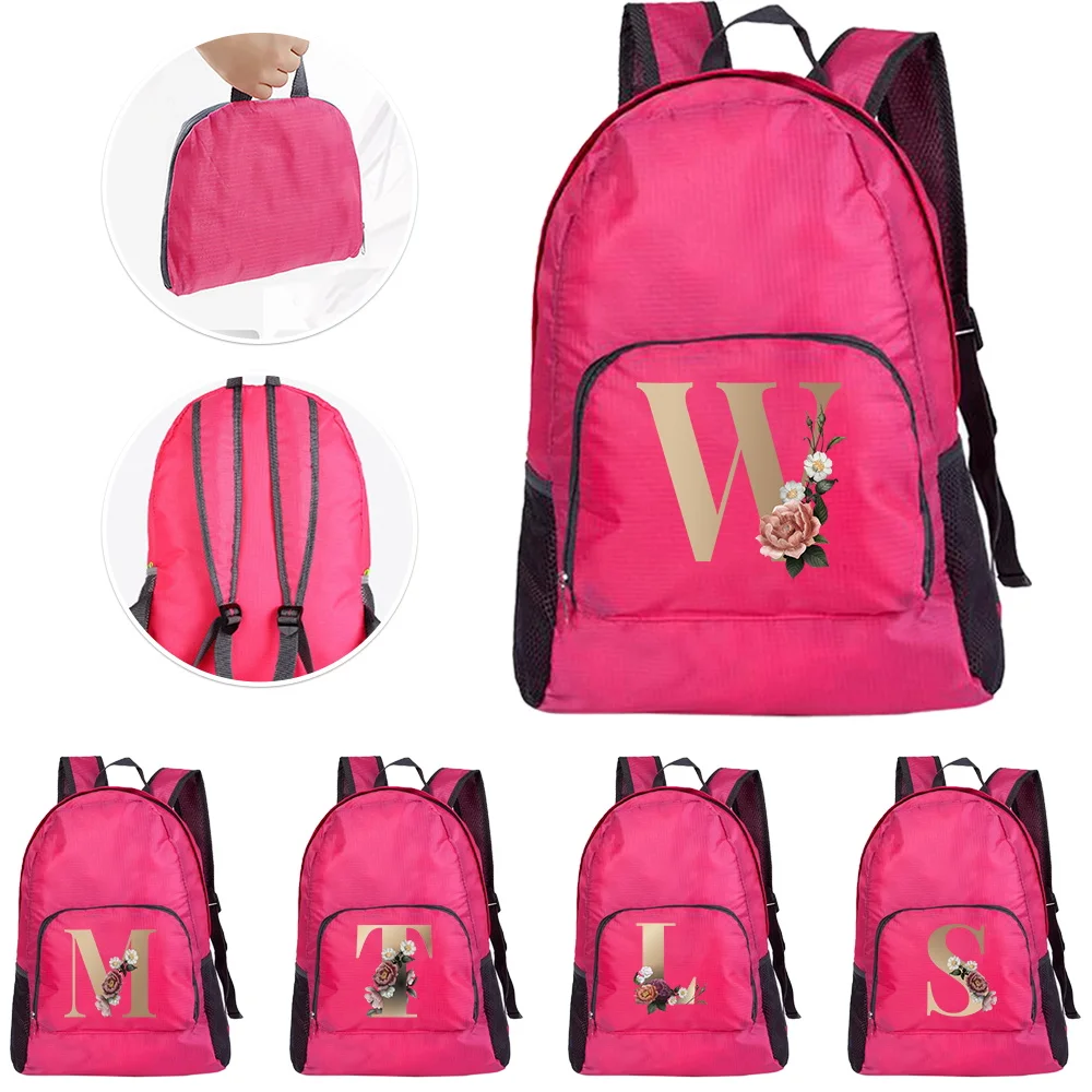 

Mountaineering Bag Gold Series Ultralight Outdoor Large Capacity Foldable Bags Men Women Storage Pack Eco-friendly Backpack