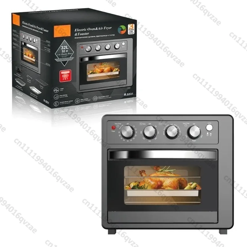 Large-capacity Oven Household High-power Three-in-one Multi-functional Air Fryer Spit Driver 32l