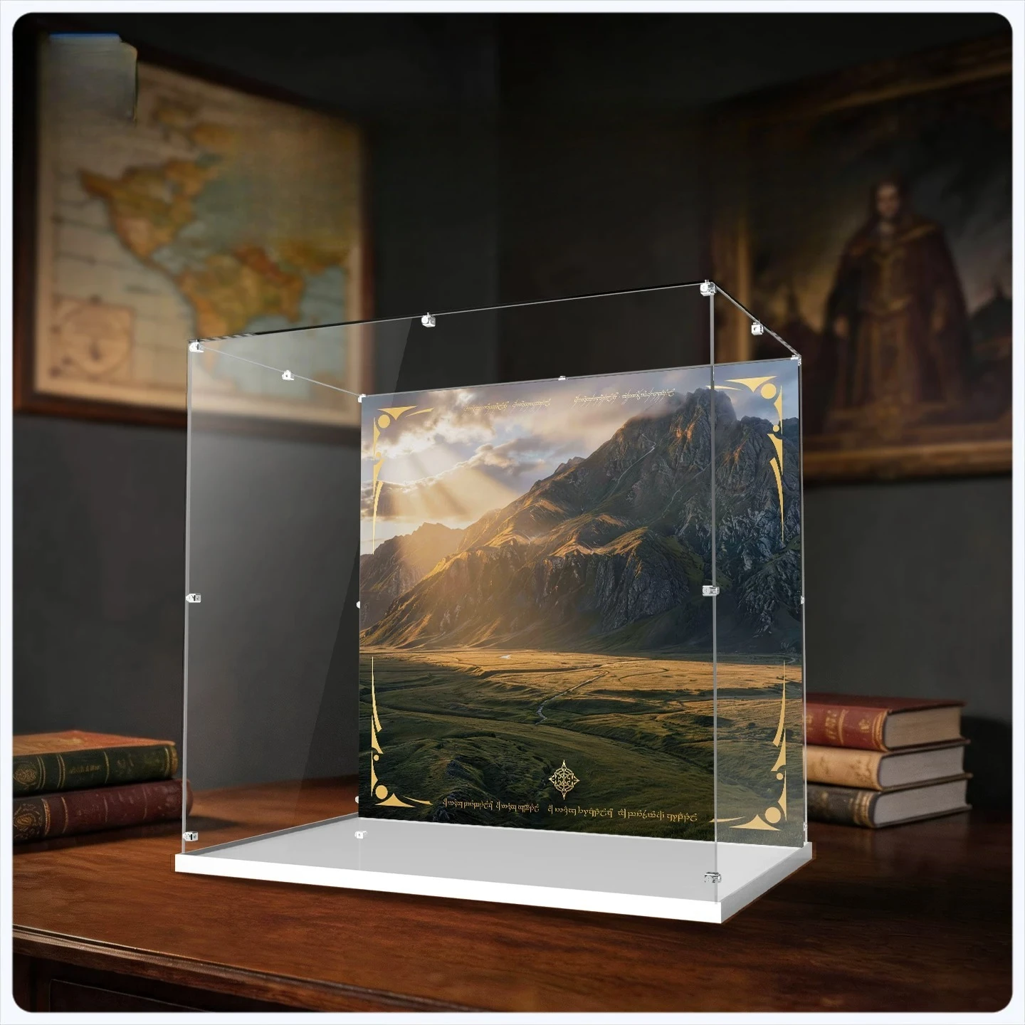 Exquisite Transparent Acrylic Display Case For lego10333 Minas Tirith Lord of Dustproof Storage Display Box(Excluding the model)