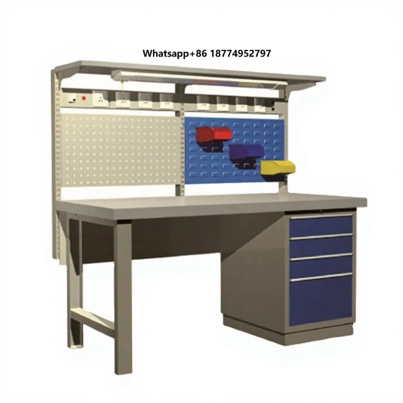 Detall Garage Furniture Wood Working Workbench Table with Storage Box