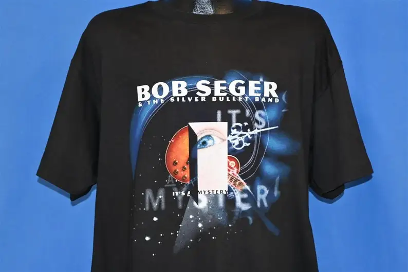 90s Bob Seger And The Silver Bullet Band It's A Mystery t-shirt Extra Large