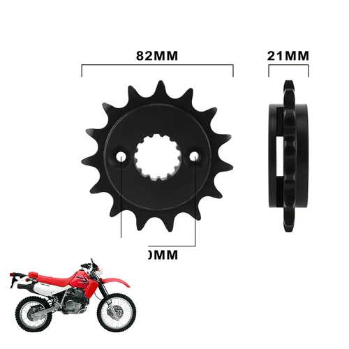 Imagen 2 del producto Piñón de cadena para Honda XR650L XR 650 L, accesorios para motocicleta, piñones pequeños delanteros, Dirt Pit Bike, todoterreno, Motocross, acero