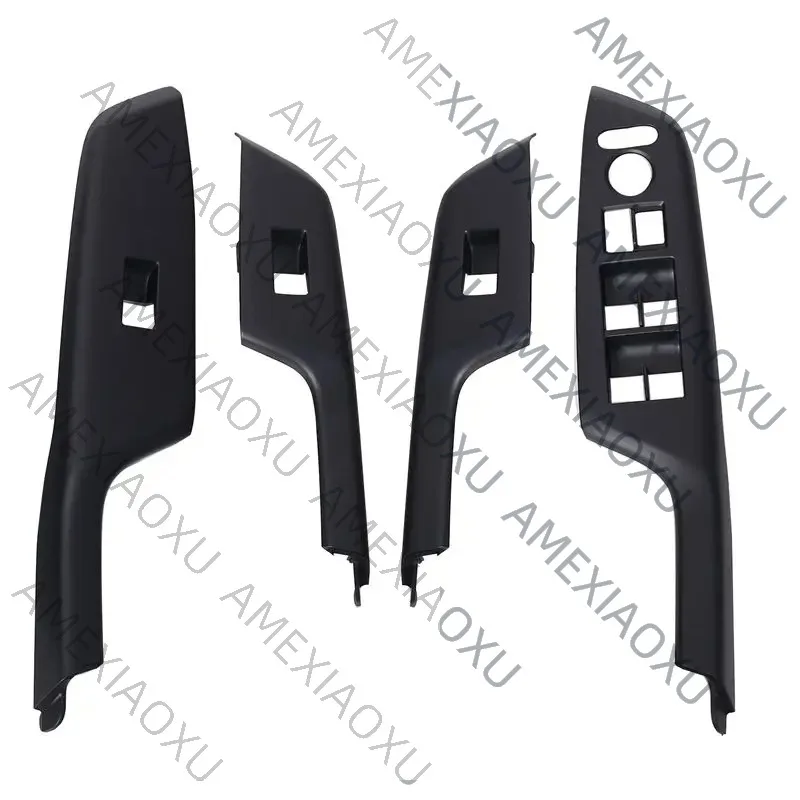 

AMEXIAOXU 4Pcs Car Glass Lifter Black Switch Panel Window Switch Frame For Honda Civic 2012-2015