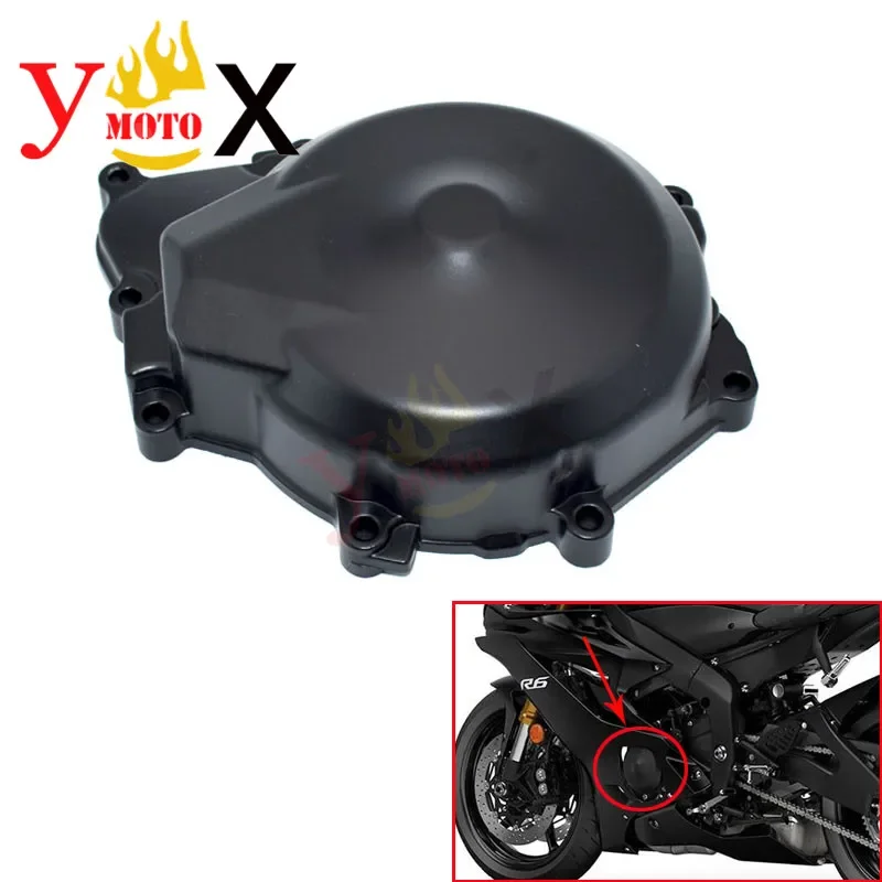 

Sport Bike Motorcycle Left Side Stator Engine Cover Guard Magneto Coil Crank Case For Yamaha YZF R6 2006-2012 2007 2008 2009 10