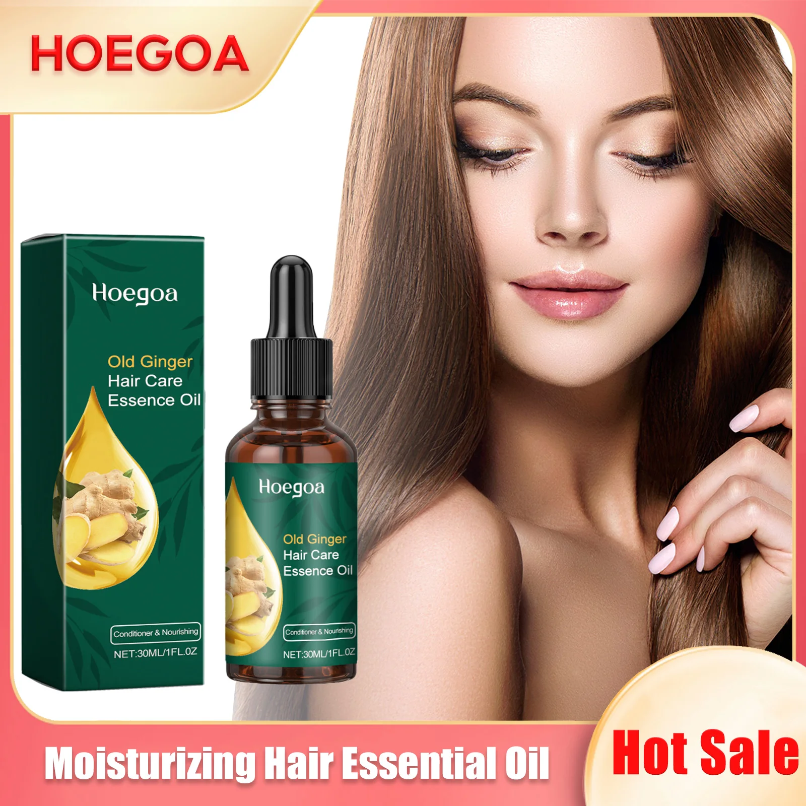 Hair Growth Essential Oil Dense Refreshing Smooth Repair Damaged Improve Split Dryness Moisturizing Nourishing Hair Regrowth Oil