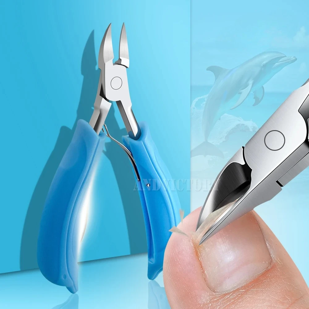 

Кусачки для ногтей на ногах, кусачки для ногтей, профессиональные инструменты для педикюра, паронихии, маникюрные наборы, большие плоскогубцы с острым изогнутым лезвием из нержавеющей стали