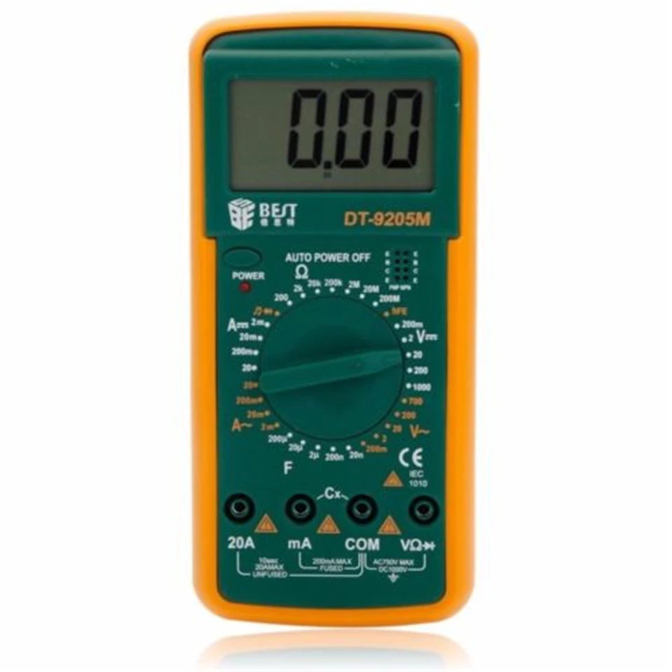 (Best -9205M) Upgraded version Wholesale BEST 9205M Handheld LCD Screen Digital Multimeter With buzzer Tester Meter