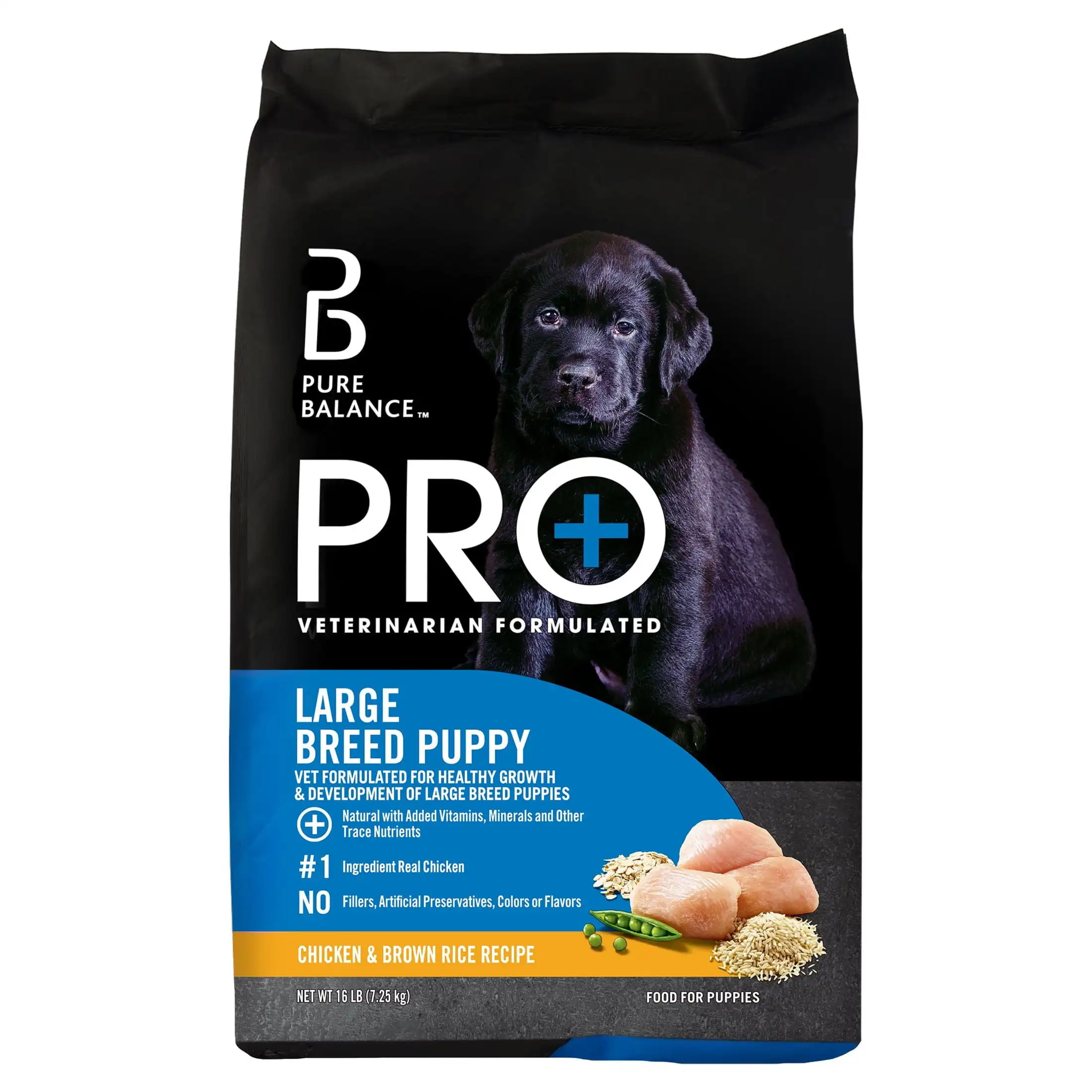 

Pure Balance Pro+ Chicken and Brown Rice Large Breed Puppy Food, 16 lbs