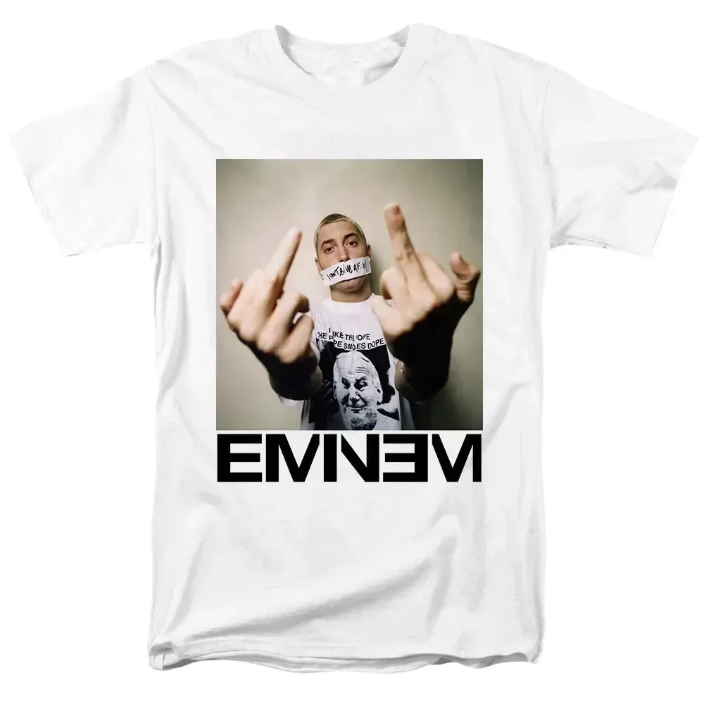 

2024 Rapper Eminem T Shirt Men Fashion T-shirts Kids Hip Hop Tops Tees Women Tshirt Rock Camisetas Boy Tees Summer New