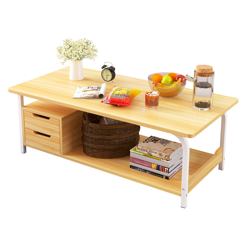 

Coffee table small apartment household simple living room bedroom imitation solid wood tea table small coffee table