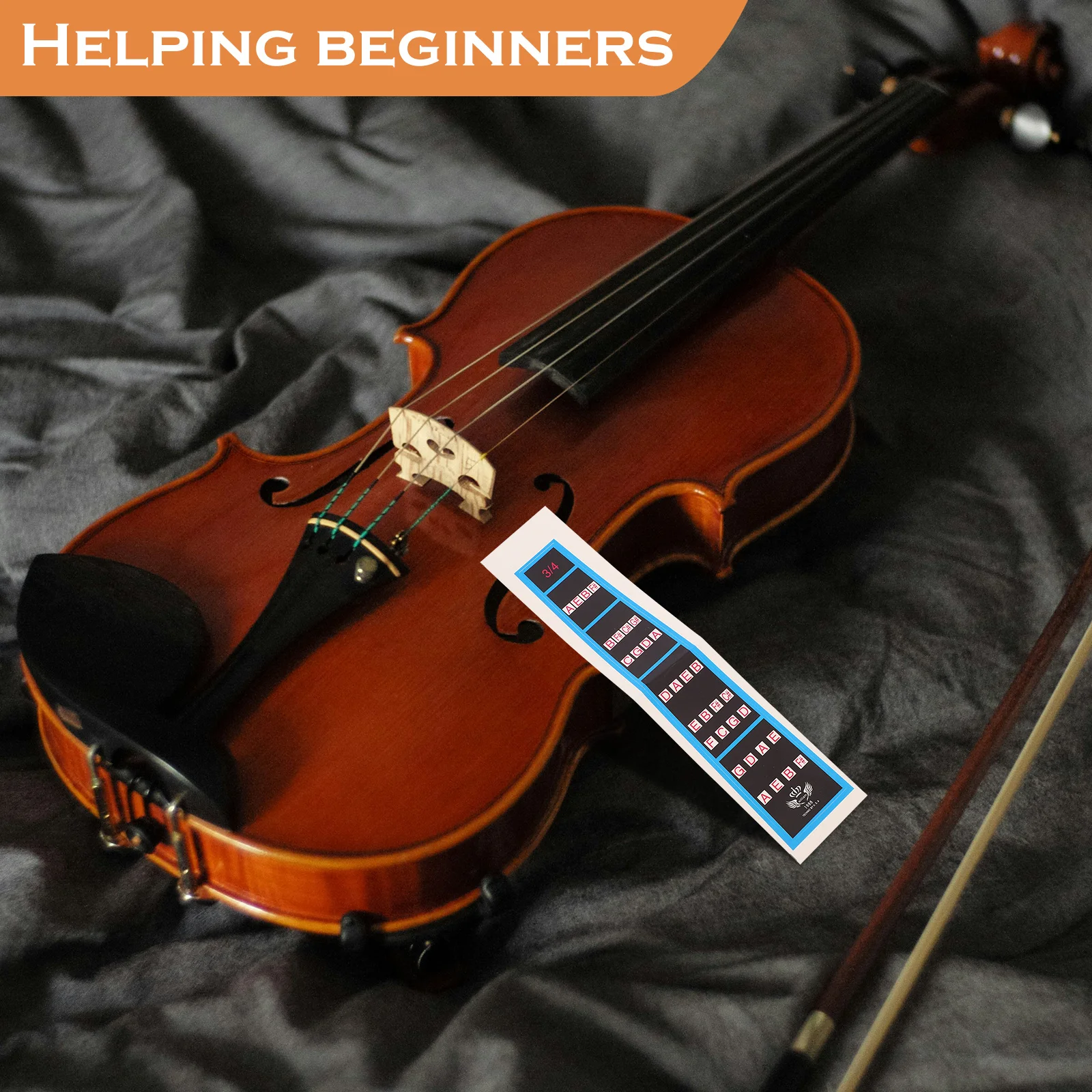 

Violin Fingerboard Sticker Paper Durable Easy Removed Helping Beginners Quickly Learn Violin Fret Guide Label Fret Label Sticker