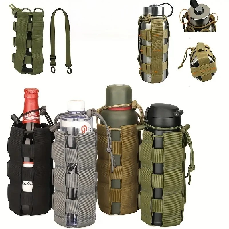 

Outdoor Tactical Water Bottle Bag Multifunctional Camouflage Portable Water Bottle Cover Tactical Hanging Bag