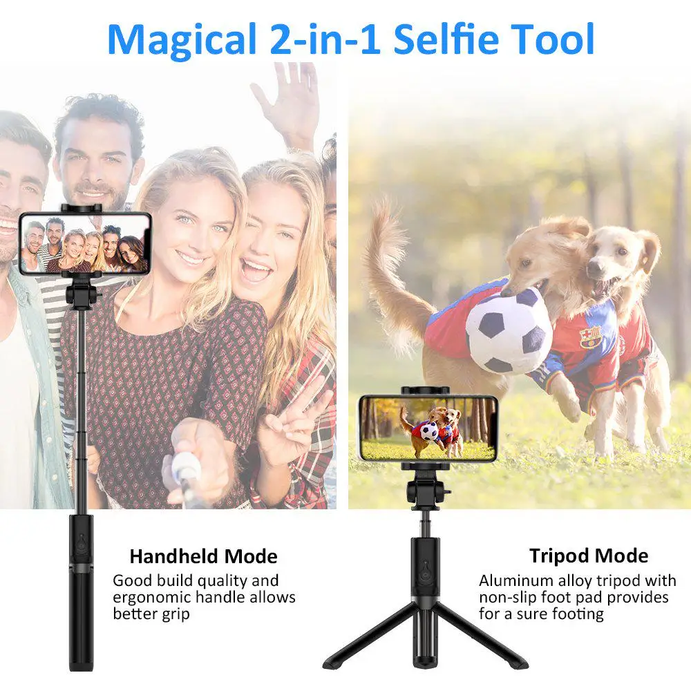 Bluetooth Selfie Stick Tripod Stand Holder For iPhone 15 Pro Max 14 13 Huawei Honor Xiaomi Samsung Smartphone Phone Accessories