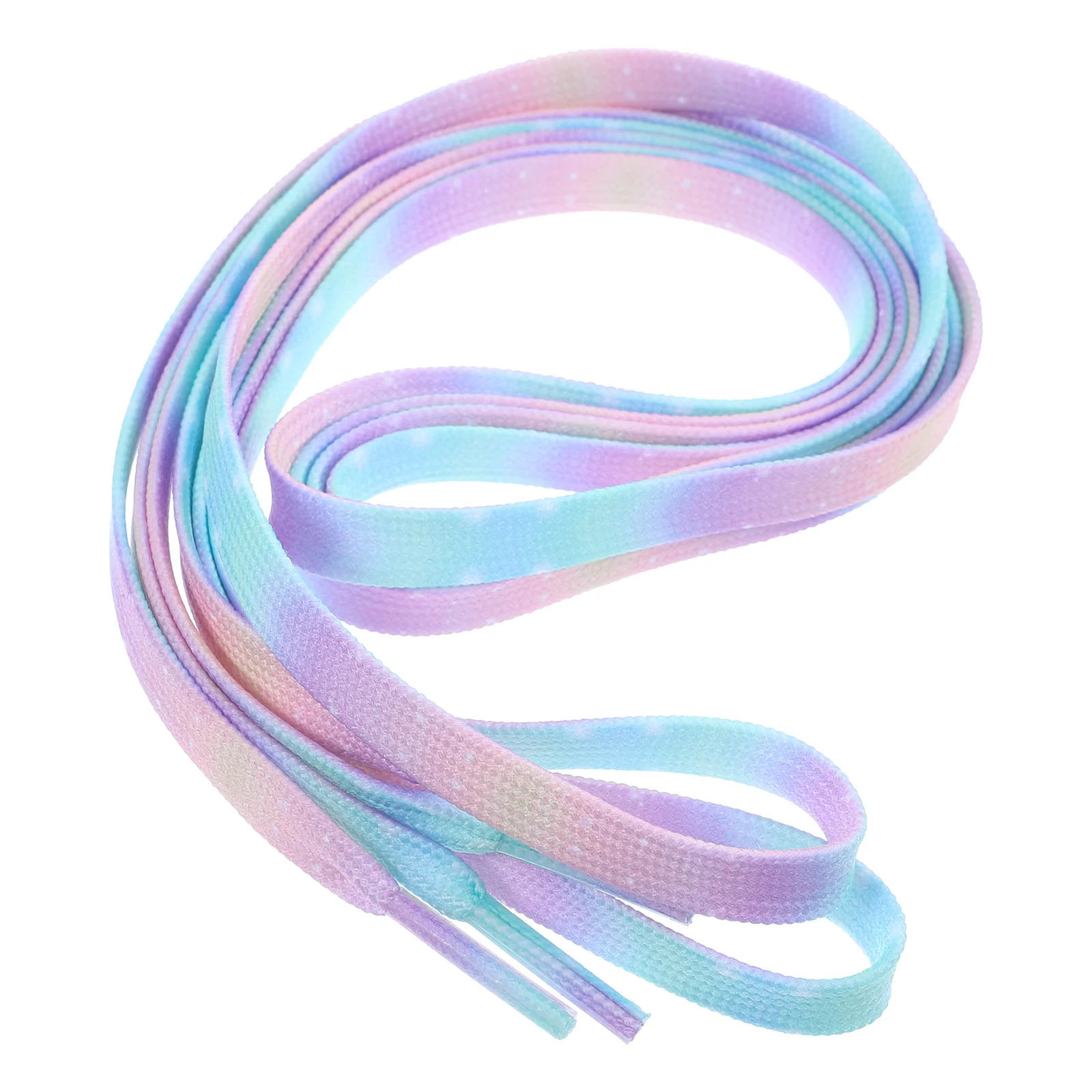 Colorful Blooming Tie-dye Gradient Shoelaces Candy 120cm Shoestrings Athletic Flat Straps Creative Sneakers