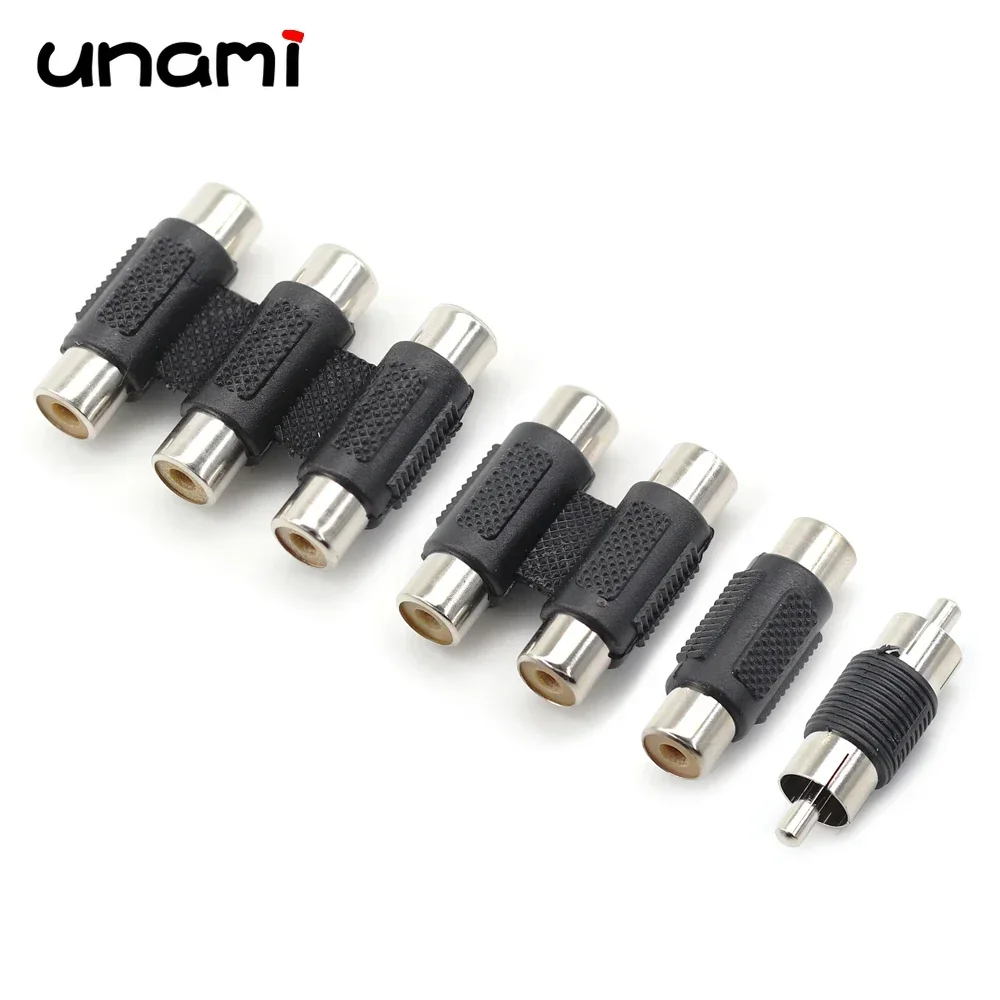 1PCS RCA Female To Female Jack Plug RCA To 2/3 Male To Male Connector AV Cable Plug Video Audio CCTV Extension Adapter