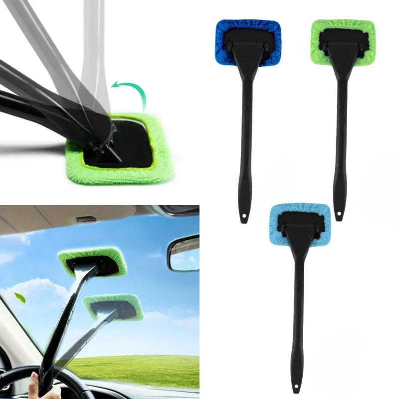 

Car Window Cleaner Brush Kit Windshield Wiper Microfiber Wiper Cleaner Cleaning Brush Auto Cleaning Wash Tool Long Handle