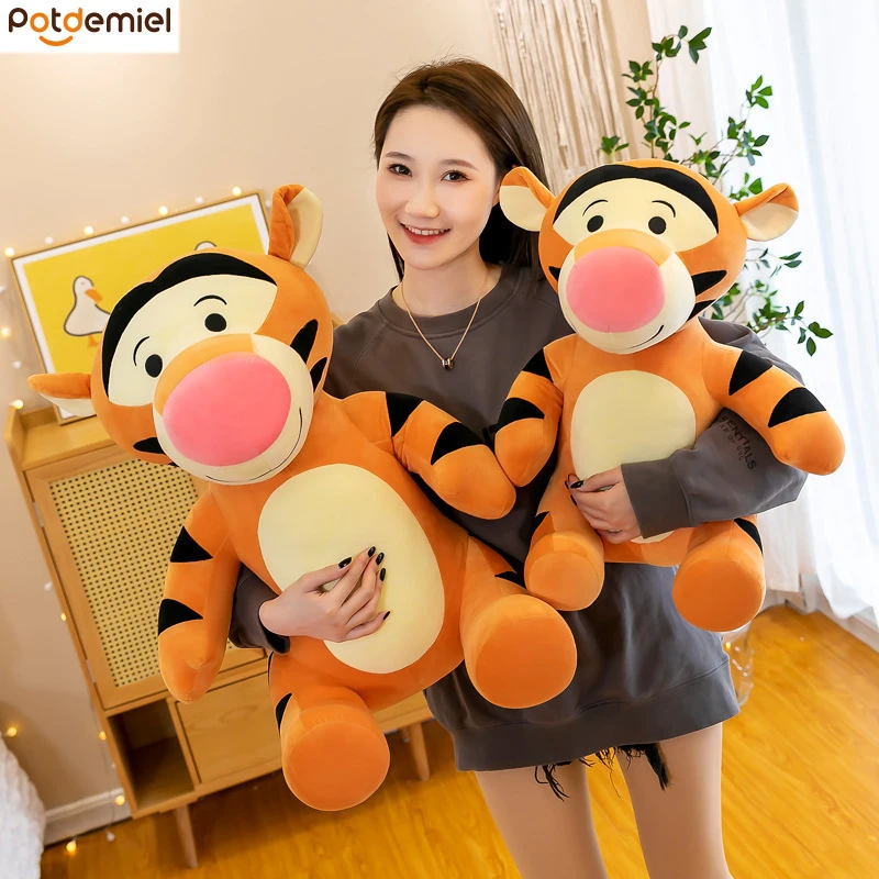 

New Cartoon Tigger Plush Toys Lovely Animals Doll Soft Stuffed Plushie Pillow Dolls Room Ornaments Boys Girls Holiday Gift