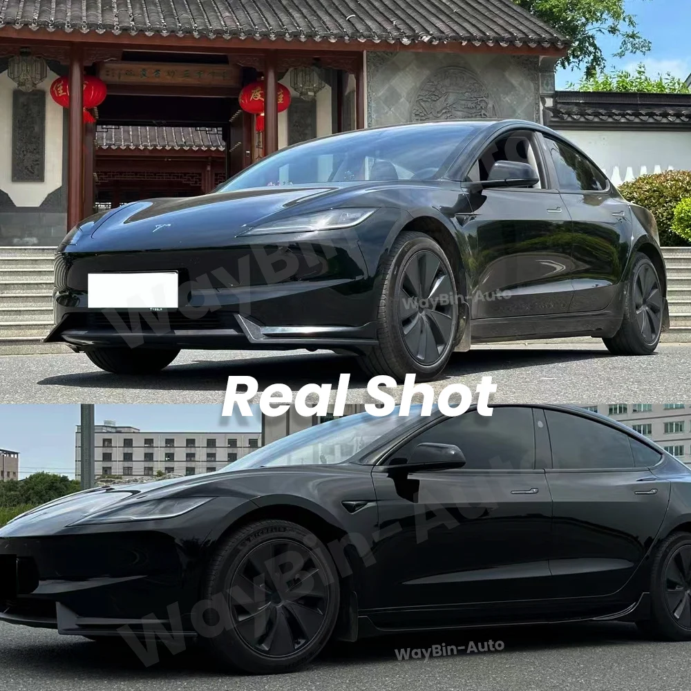 Per Tesla 3 Highland 2024 Body kit ADAT paraurti anteriore Lip diffusore posteriore Spoiler Glossy Tuning Tesla Model 3 Refesh accessori