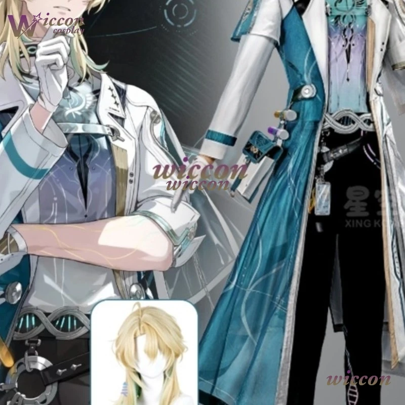 

Костюм для косплея Лука Херсена из Wuthering Waves от Startorch Academy, парик, униформа Лука, наряд для ролевых игр, реквизит для мужчин на Хэллоуин