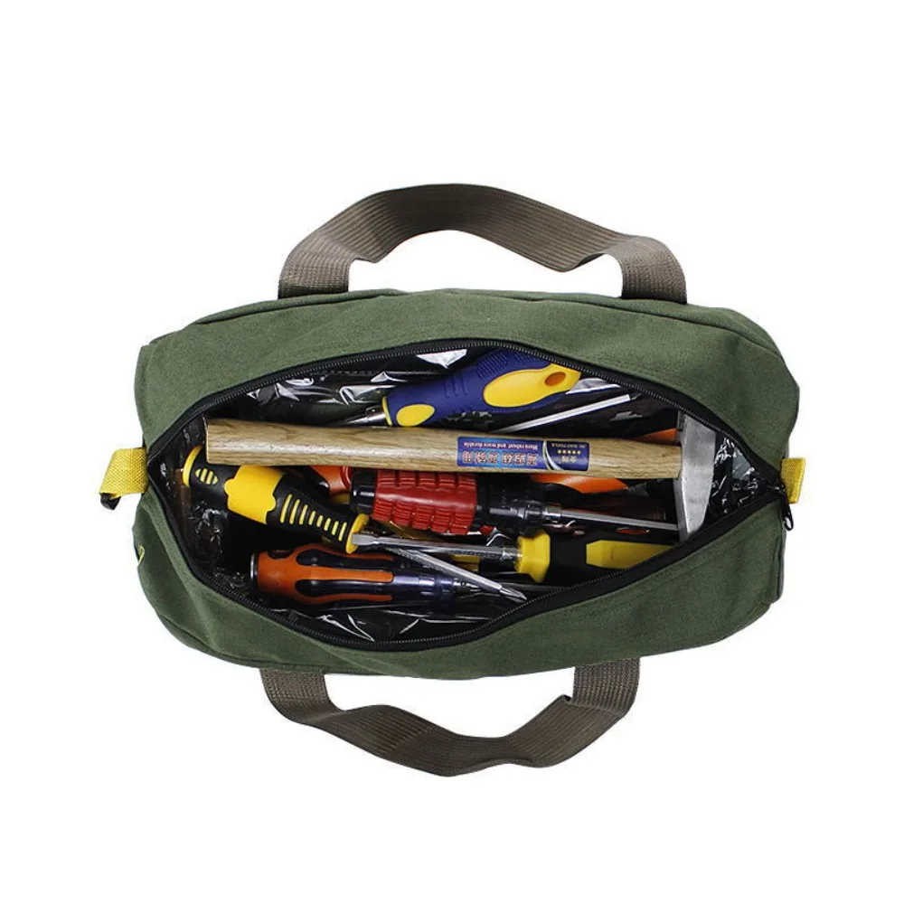 Useful Multifunction Tool Storage Bags Thickened Canvas Tool Kit Repair Bag Tool Carry Organizer Large Capacity Storage Bag