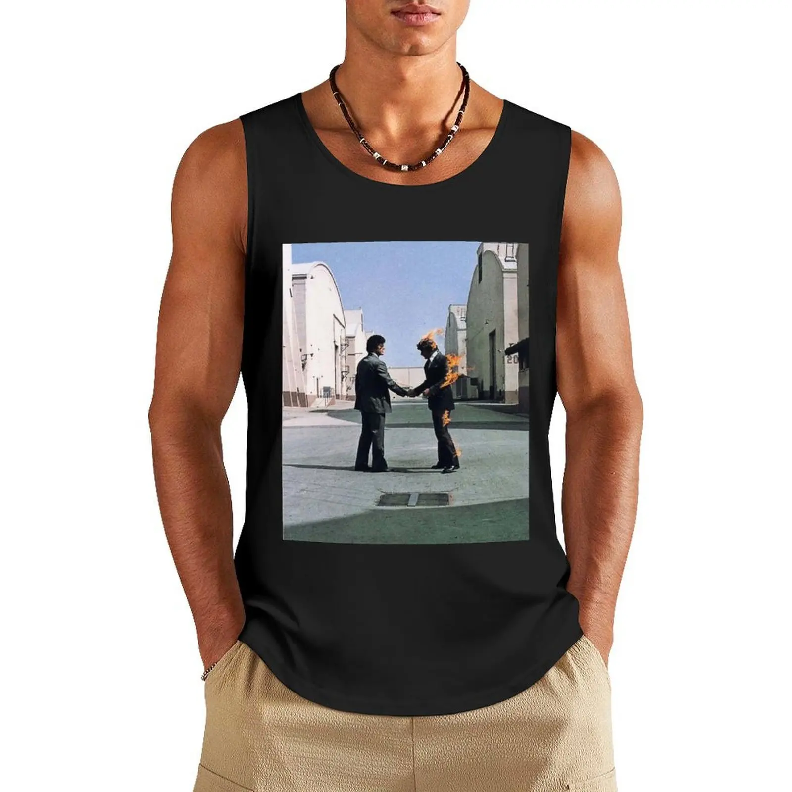 

Wish You Were Here Poster Sticker Tank Top gym accessories men anime top bodybuilding t shirt