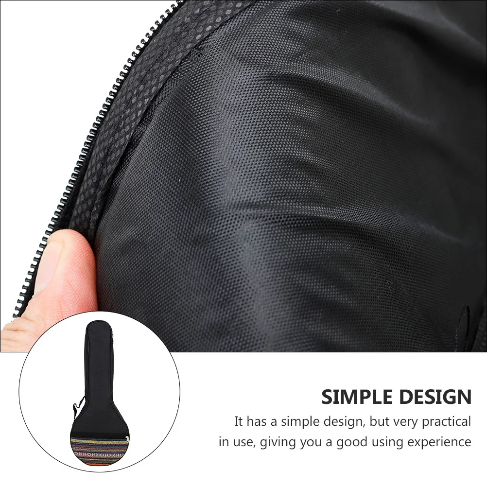 

1Pcs 4 String Non-Woven Cloth Cushion Protective Portable Carrying Bag Adjustable Shoulder Strap Banjo Pouch Organizer