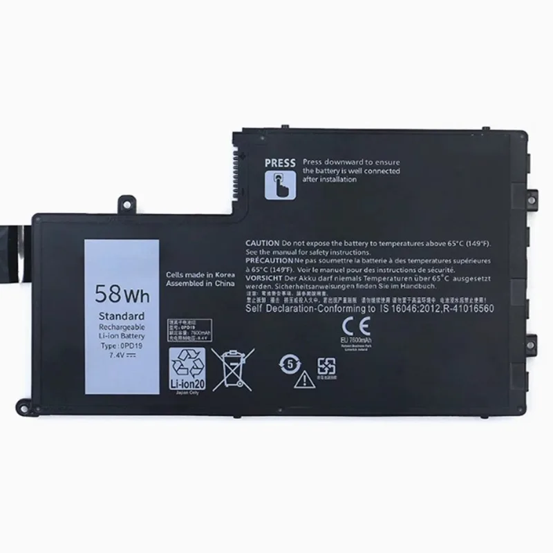 0PD19 7.4V 58Wh High Capacity Li-ion Replacement Laptop Battery for Dell Latitude 3450 3550 E3450 Series for Inspiron 14 5442