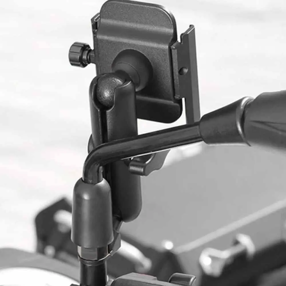 

Aluminum Alloy Moto Bicycle Rearview Mirror Bracket Support Bracket Adjustable Cell Phone Stand Non-slip Shockproof