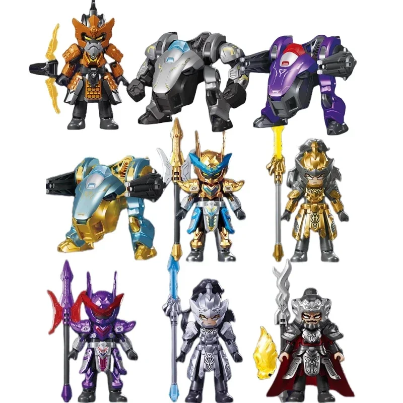 Building Block People Heroes Illimited Starlight Edition Nezha Sun Wukong Tre Heroes Modello mobile assemblato Giocattoli