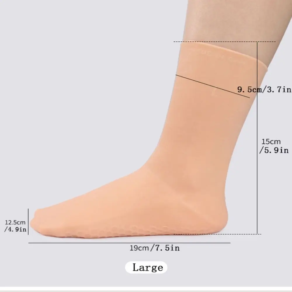 SEBS Silicone Silicone Moisturizing Socks Moisturizing Anti Cracking Anti Cracking Socks For Foot Protection Small/Large Pink