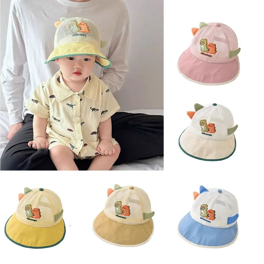 

Thin Children's Mesh Basebal Hat Breathable Sunshade Kids Summer Sun Hat Large-Brim Korean Style Baby Duckbill Hat