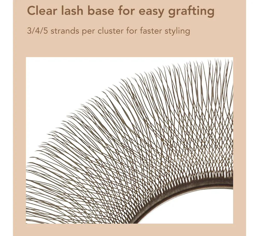 DIYDAY Dark Brown 3D 4D 5D Eyelash Extension