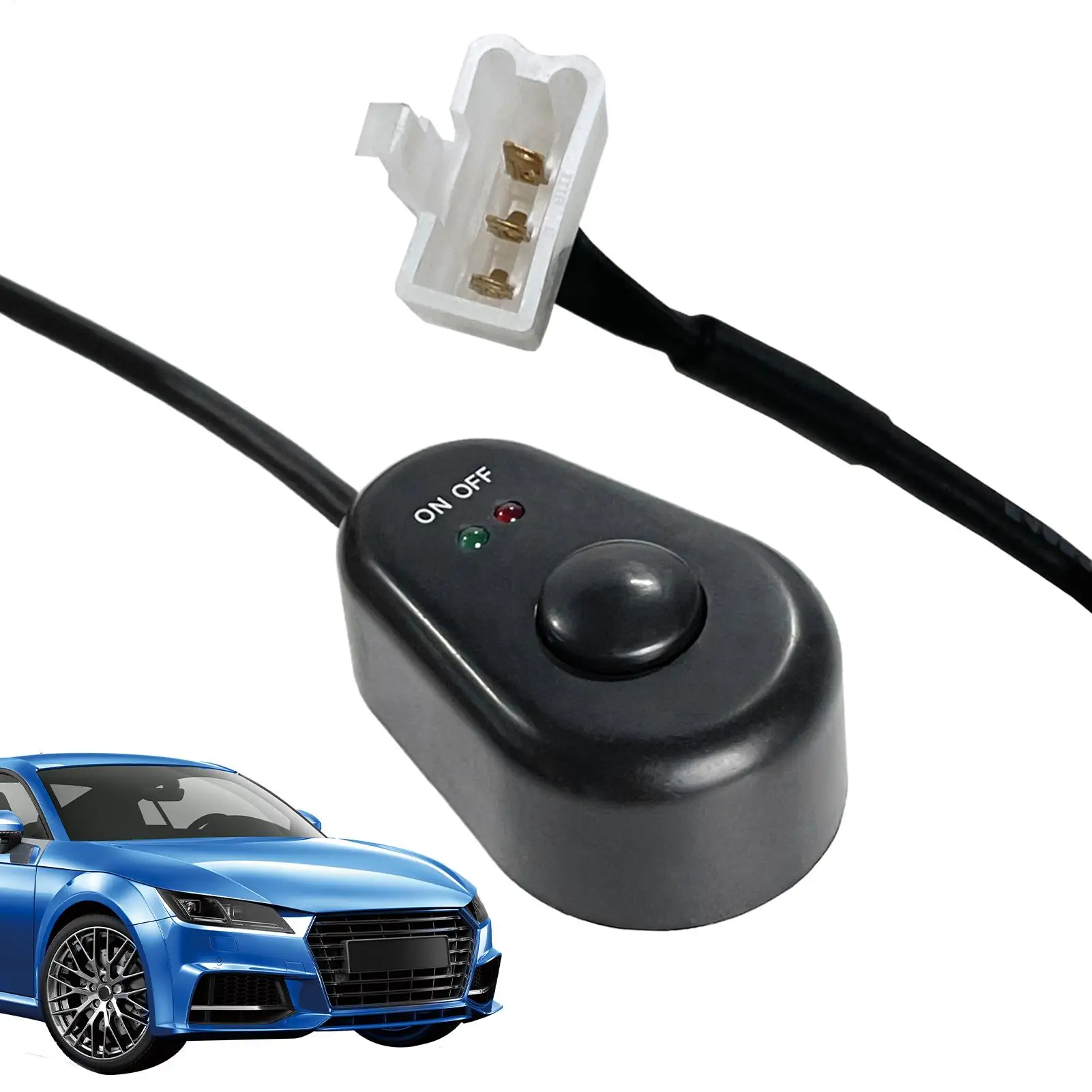 Car Push Button On Off Switch Water Drop Shape 12V for adding fog lamps LED daytime running lights LED light bars work light