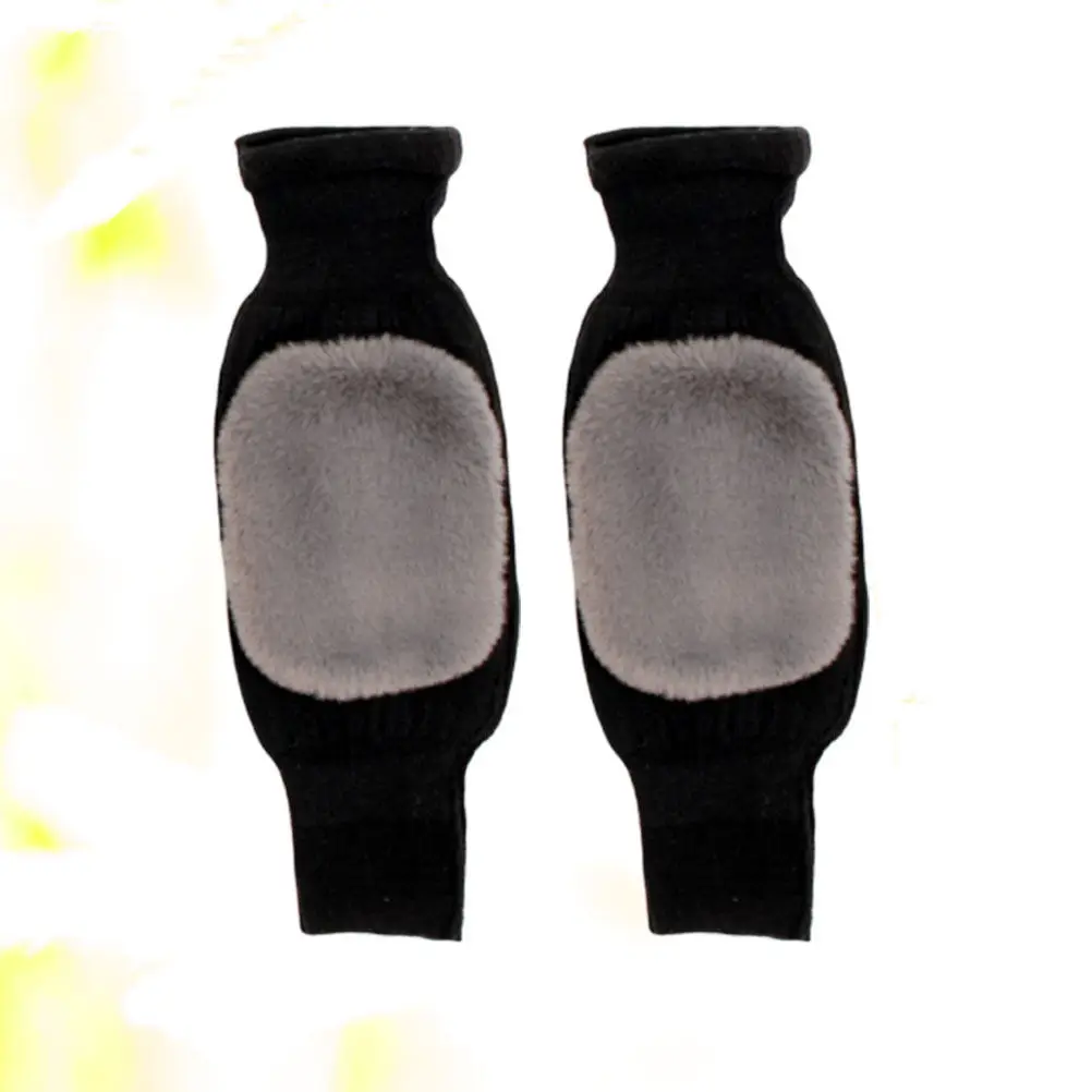 1Pair Winter Warm Kneelet Thick Cashmere Kneepad Comfortable Knee Warmer for Women Elders Outdoor Sports Joint Protection