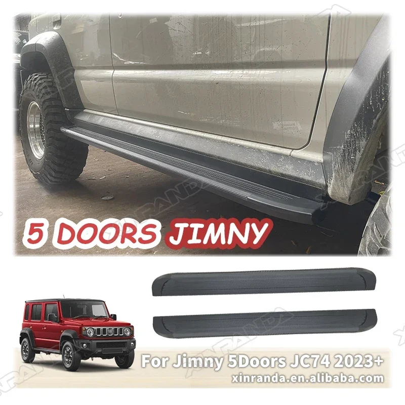 XL Jimny Side Step 2PCS/Set Bar Aluminum Foot Pedal Bumper Board Sidesteps For Suzuki Jimny JC74 2023 2024 5 Doors